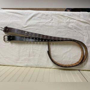 Gender Friendly Leather belts. One brown. One black